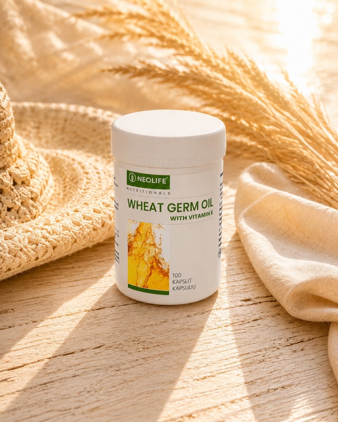 „Wheat Germ Oil with Vitamin E“, vitamino E maisto papildas