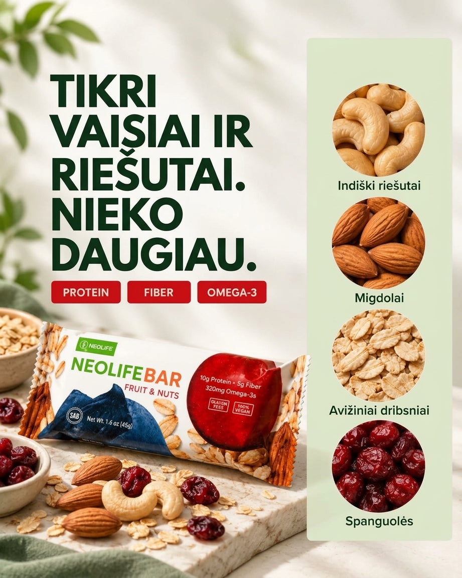 „NeoLifeBar“, vaisių ir riešutų batonėlis